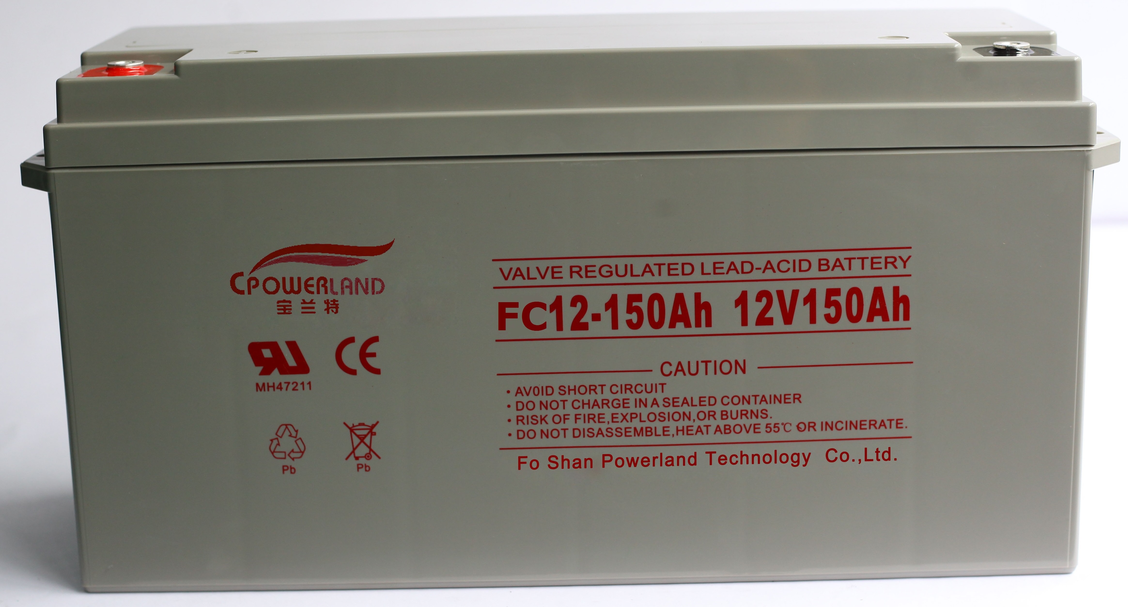 宝兰特蓄电池 12150 铅酸免维护蓄电池 FC-T12V-150AH