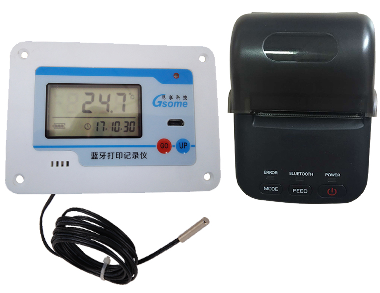 尽享自动温度记录仪DP-W11食品医疗冷链运输充电报警打印温度记录仪