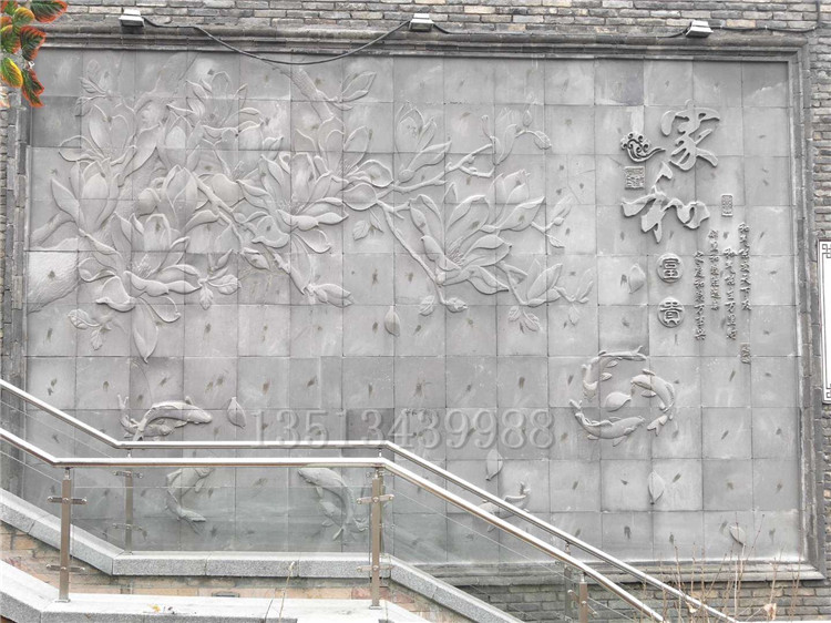 保定市砂岩浮雕背景墙雕刻石材天然砂岩厂家