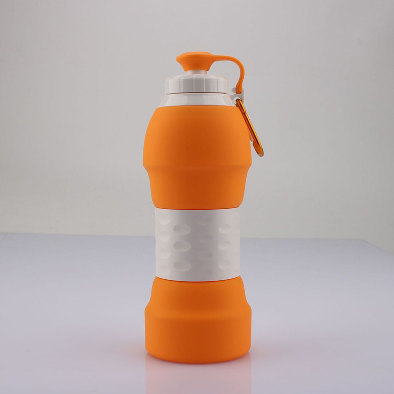 硅胶折叠户外水瓶便携软水瓶随手杯旅行杯子 学生大容量运动水壶图片