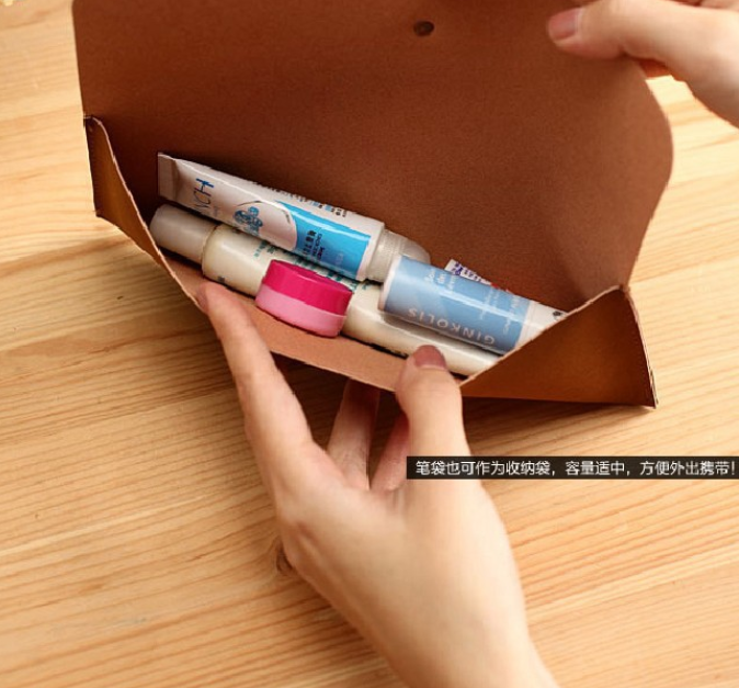学生文具笔袋韩国创意铁塔笔袋报价 大容量学生文具笔袋批发 多功能绒皮文具袋 4206