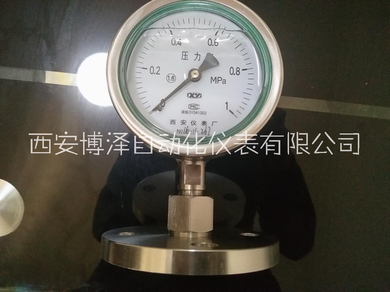 YTPN-150不锈钢隔膜耐震压力表