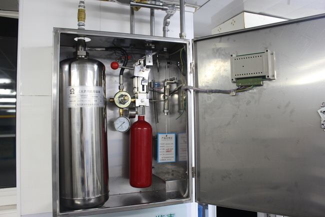 商洛厨房设备自动灭火装置（单瓶组）供应+施工图片