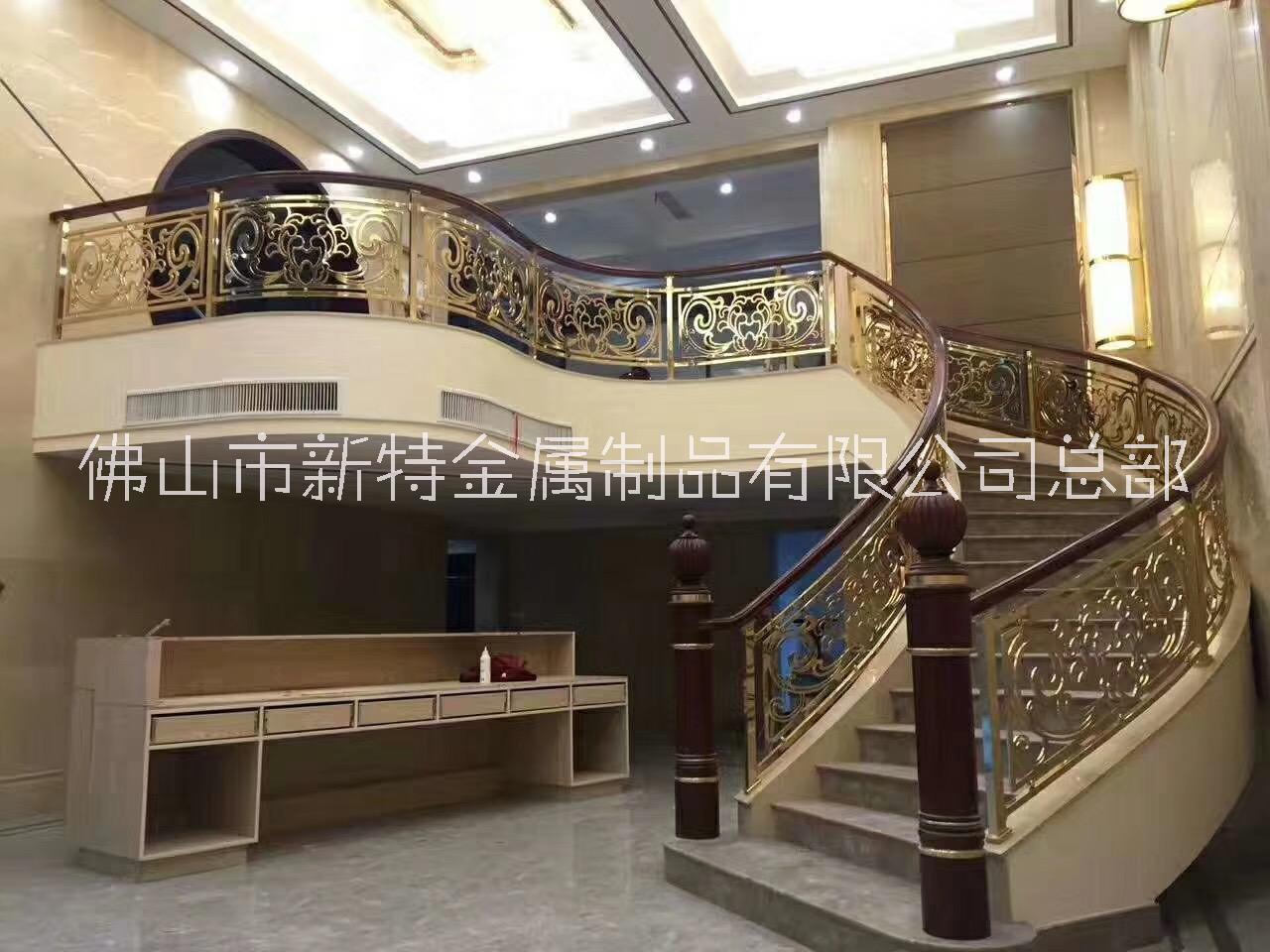 惠州装修精致玲珑的中式铜艺楼梯扶手得以全面发展图片