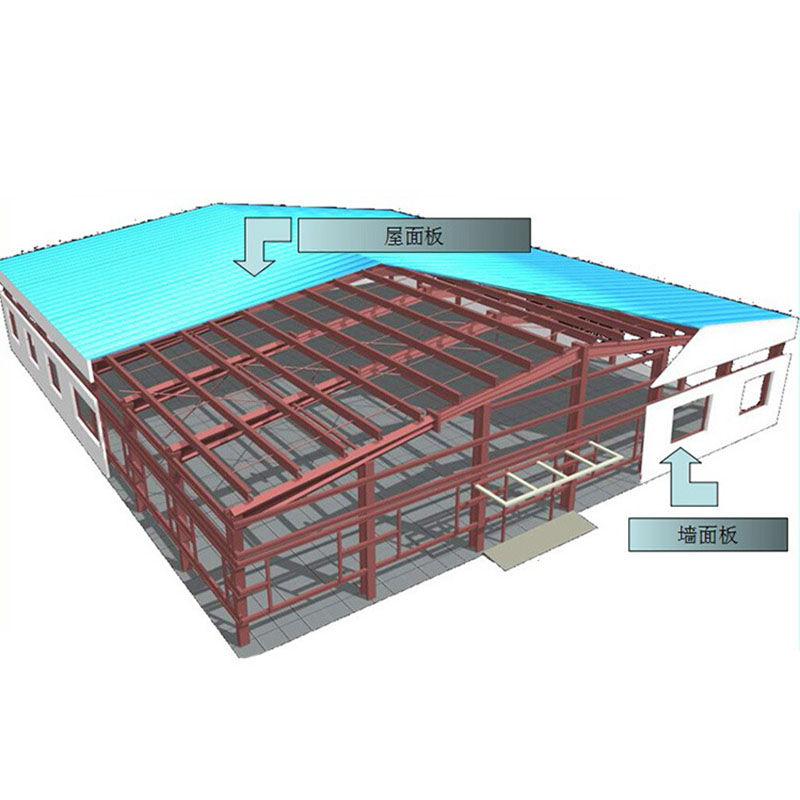 供应东莞重钢框架结构厂房工业钢结构仓库车间图片