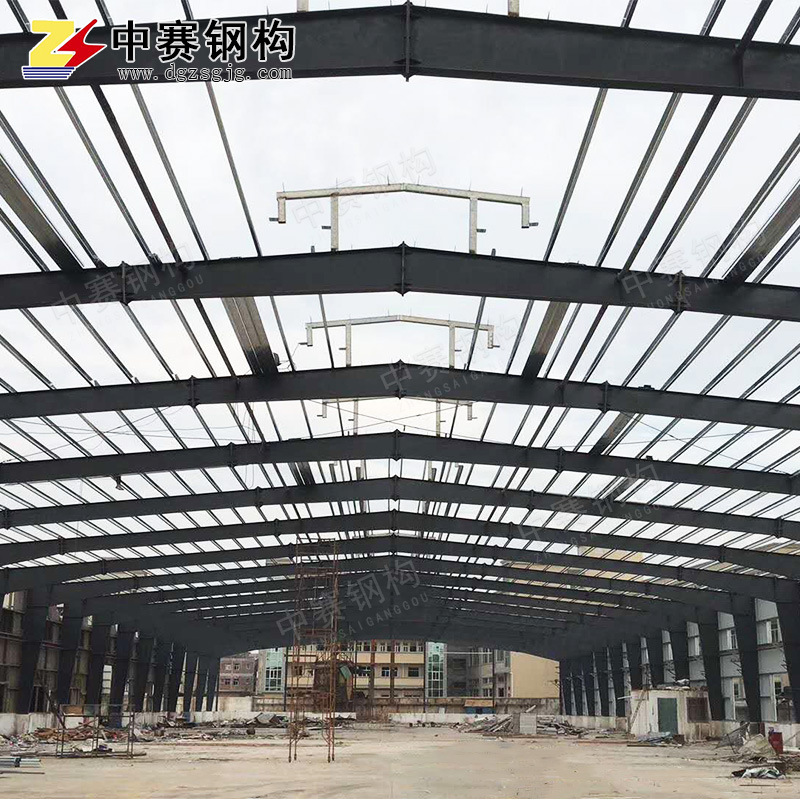供应轻型钢结构标准厂房施工图片
