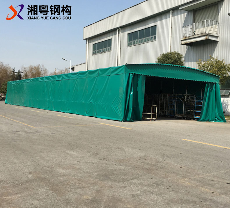 广东加厚PVC帆布折叠遮阳雨棚电动伸缩雨棚厂家一件批发图片