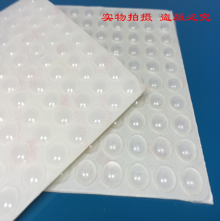 厂家直销 5306透明色硅胶垫 自粘防滑胶垫 工艺品胶垫图片