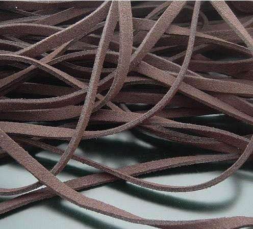 厂家直销绒面革超纤做成的饰品绳批发