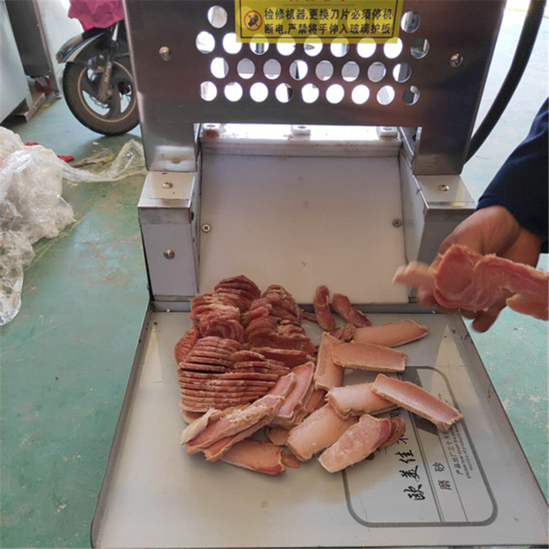 不锈钢冷冻肉制品机械切块器厂家生产  带骨冻肉切块机