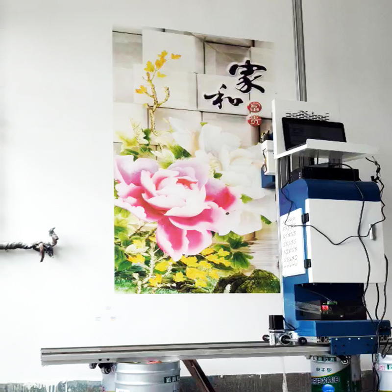 墙面背景墙3d打印机墙体彩绘机全自动墙画机