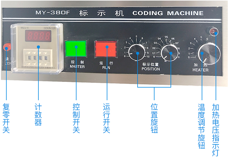 MY-380F墨轮标示机合格证标签 生产日期MY-380F墨轮打码机
