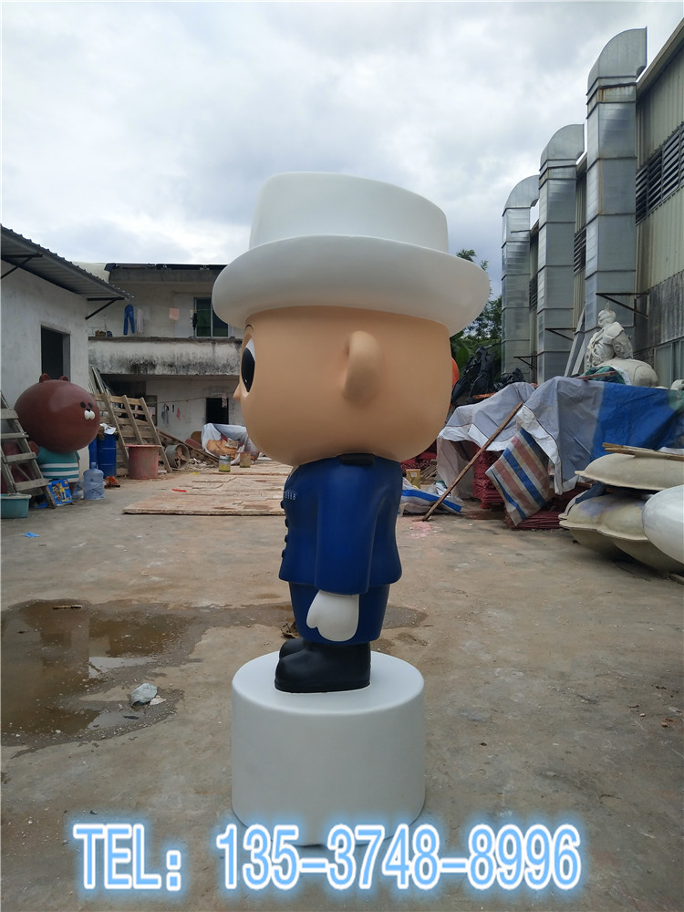 东莞市交通教材立体卡通警察模型雕塑厂家