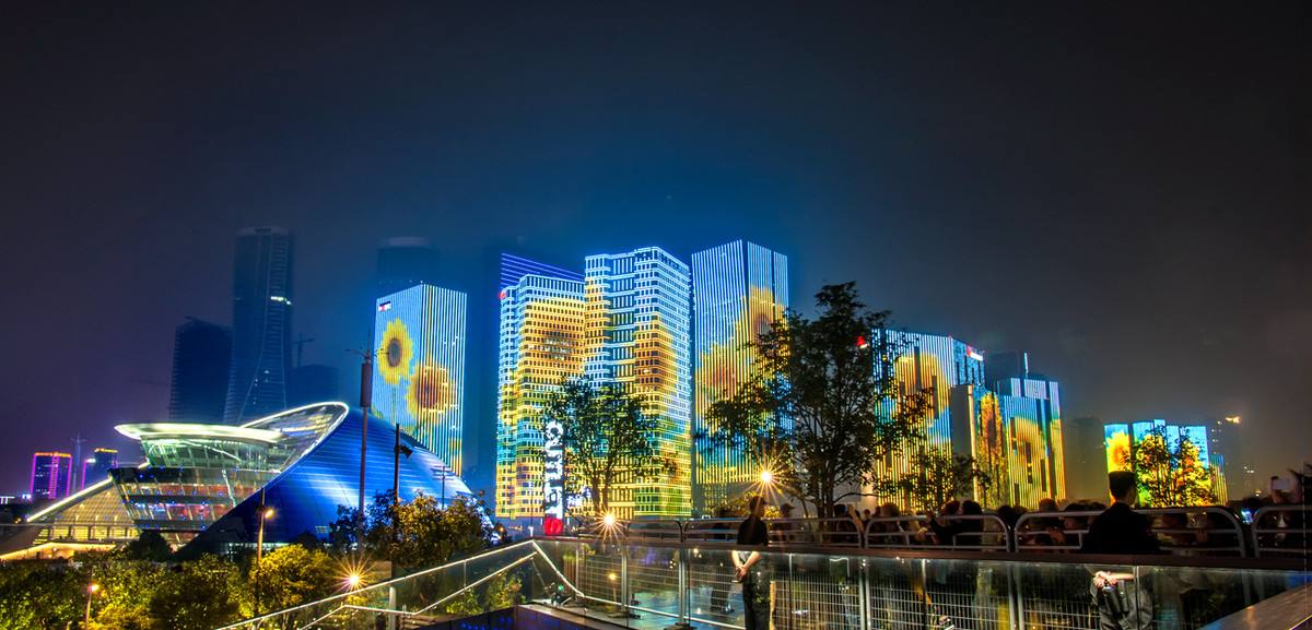 深圳中艺光影秀公司提供3D投影秀、水舞秀、文旅灯光秀设计策划