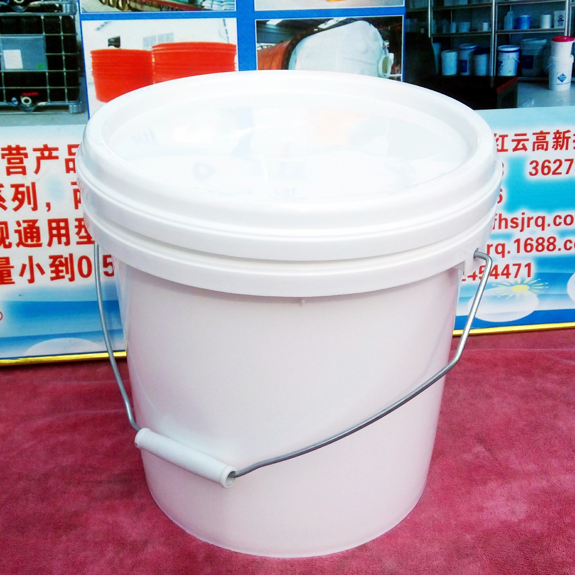 10KG塑料桶注塑工艺开口圆桶山东产地