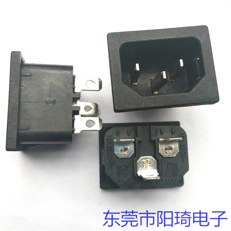 上海31*24品字型电源插座厂商 丨ST-A01-003JYT-DD品字插座丨AC插座加工定制