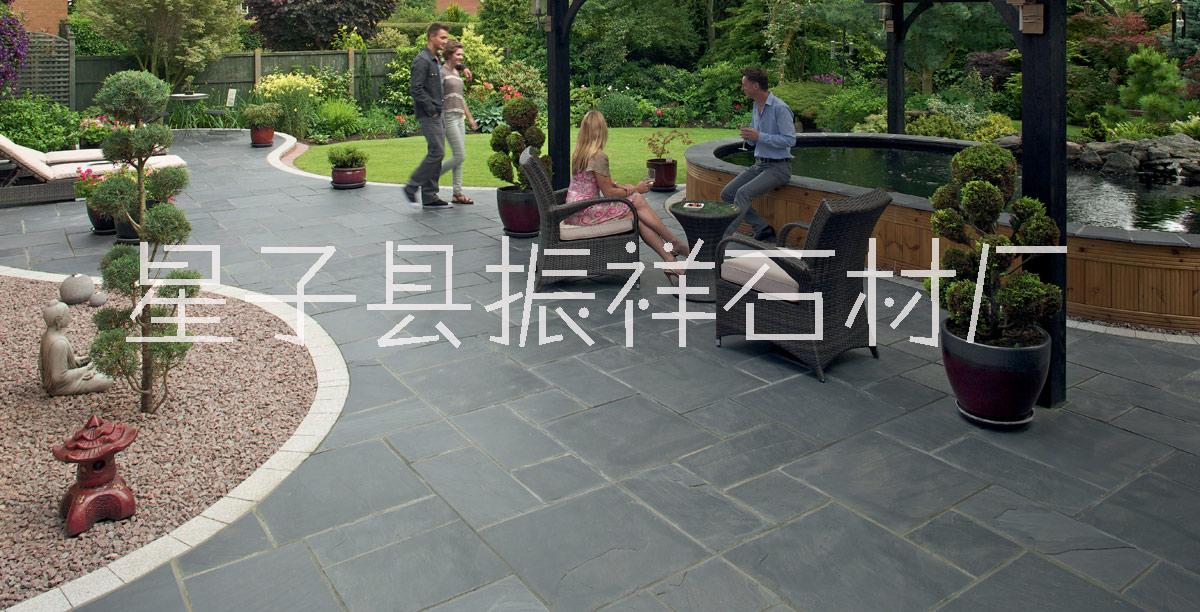 九江市绿石板厂家长期供应室外装饰绿石板天然仿古文化石别墅庭院防滑地砖户外花园文化石