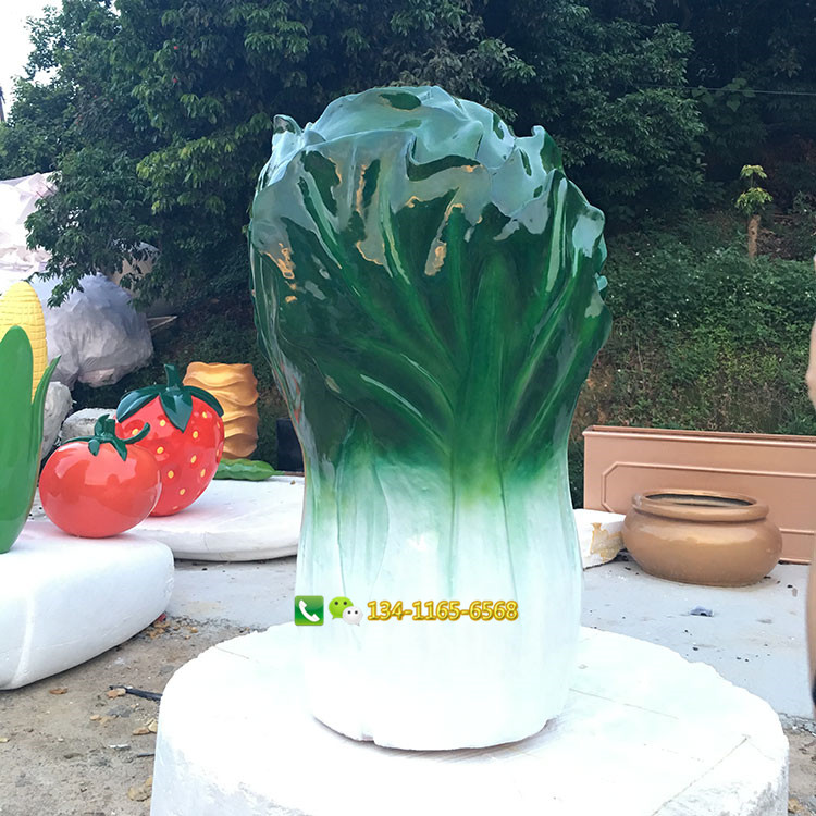惠州市玻璃钢白菜雕塑厂家