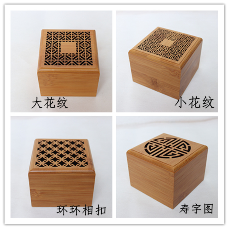 楠竹熏香盒定制创意竹木香炉线香盒图片