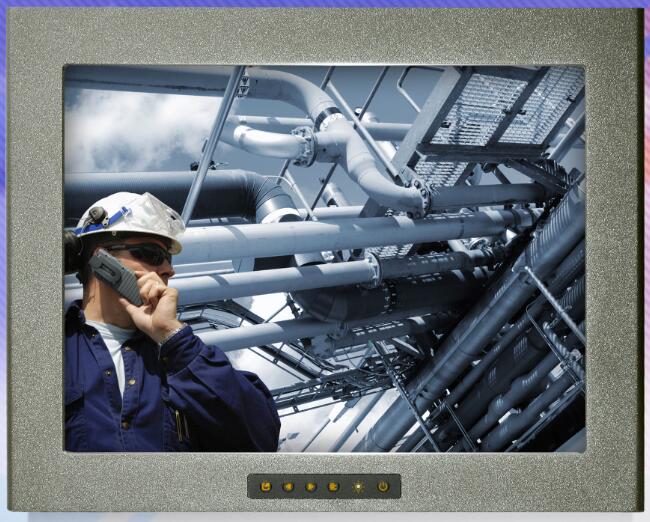 15寸电阻触控工业显示器  中圣煌通 DF1501图片
