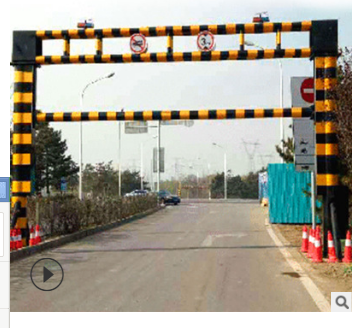 江门市工厂直销高速公路标志牌 路跨遥控限高架价格 安全保护限高架图片