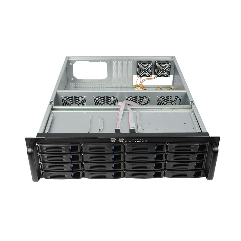 迈肯思服务器机箱R355-16 3U机箱热插拔工控机箱16硬盘位 工控机箱厂家