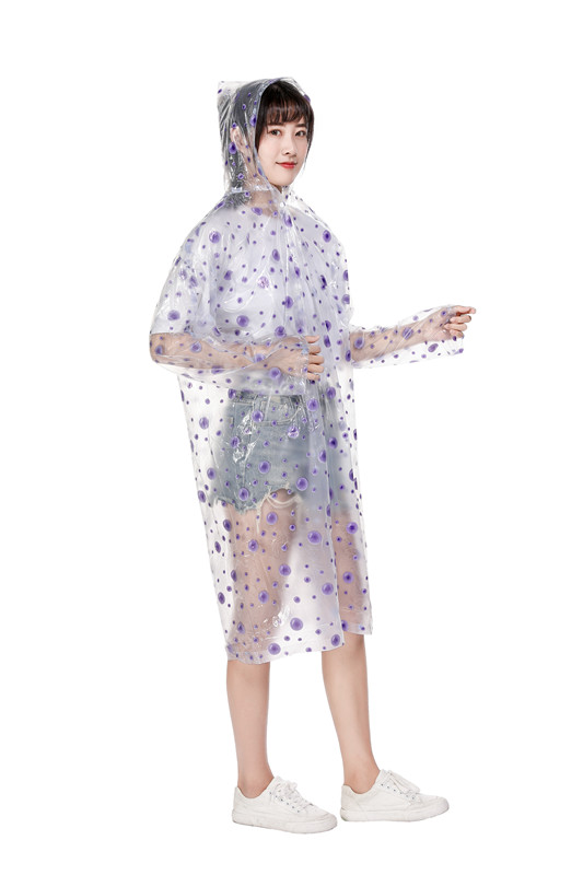 PVC气泡雨衣 加厚连体雨衣 印花雨衣批发图片
