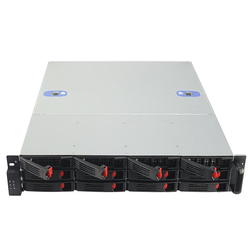 R255-1迈肯思2u服务器机箱2u机箱热插拔机箱12盘位存储服务器19寸机架式工业3个8025风扇
