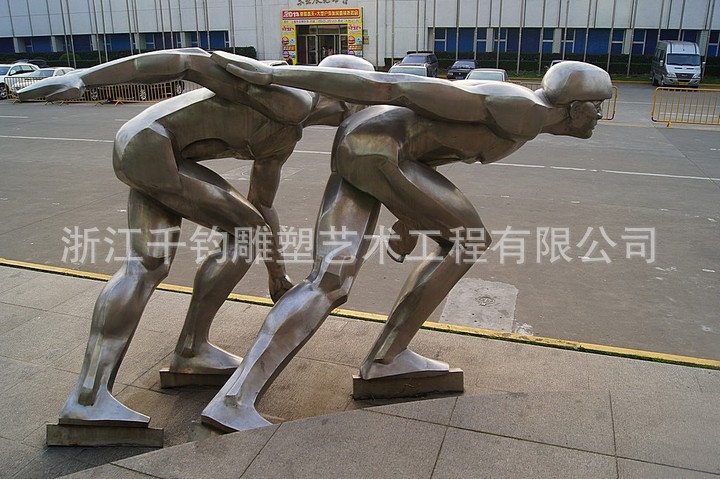 温州市千钧雕塑   不锈钢广场人物雕塑厂家