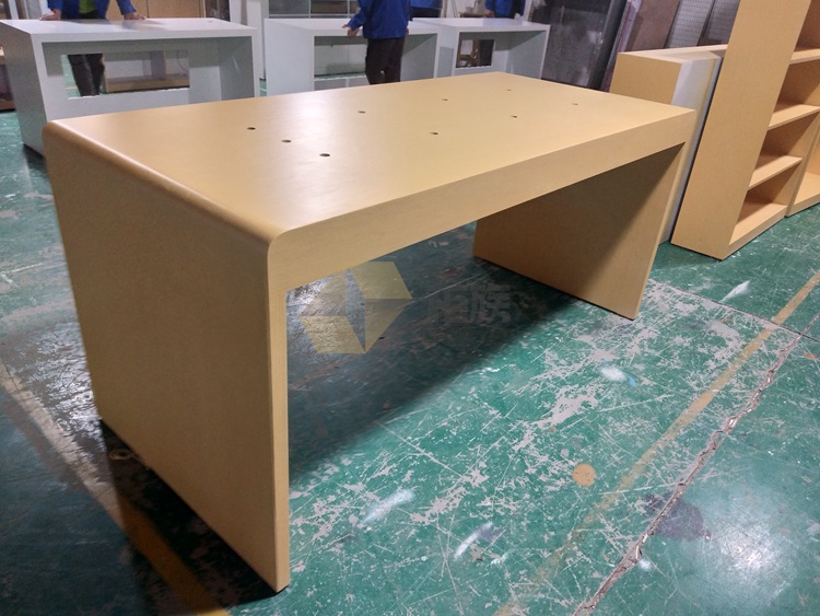 华为3.5体验桌 开放式体验桌 木纹烤漆体验桌