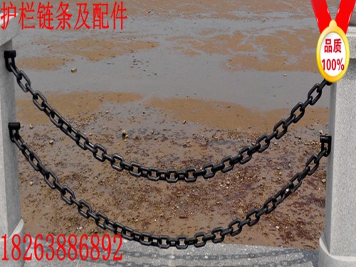 柳州鲁兴特价圆环链条便宜护栏铁链国家标准图片