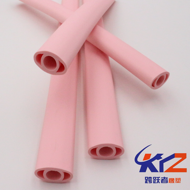 硅胶管异形R型B型p型O型规格多种广东深圳厂家直销粉色台灯支撑柄套管图片
