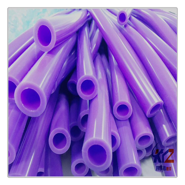 紫色硅胶管五金保护套耐高温耐高压可喷手感油防静电硅胶套管图片