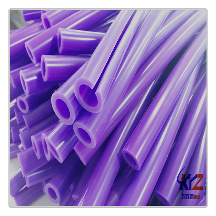 深圳市紫色硅胶管厂家紫色硅胶管五金保护套耐高温耐高压可喷手感油防静电硅胶套管