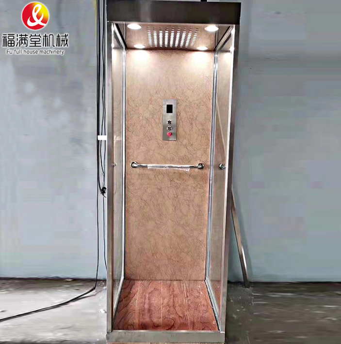 复式家庭电梯定制家用电梯别墅电梯三层四层五层观光电梯豪华复式家庭电梯客梯