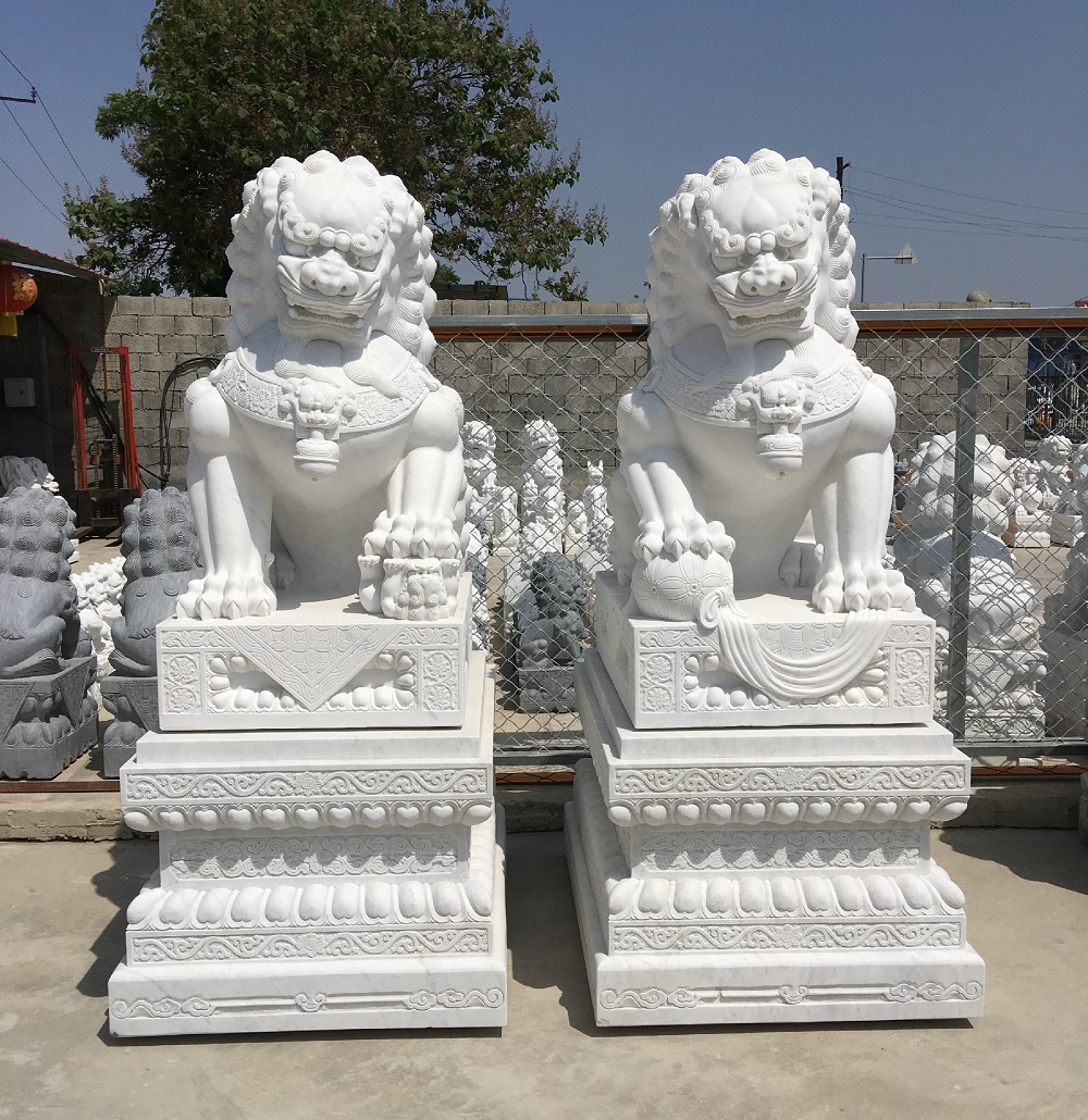 武汉市武汉石雕狮子厂家供应武汉石雕狮子，汉白玉石狮子厂家，武汉青石狮子现货