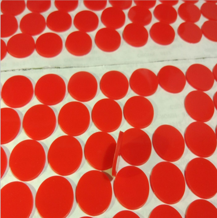 深圳厂家红色硅胶垫 透明硅胶脚垫 密封硅胶垫片 自粘硅胶防滑垫图片