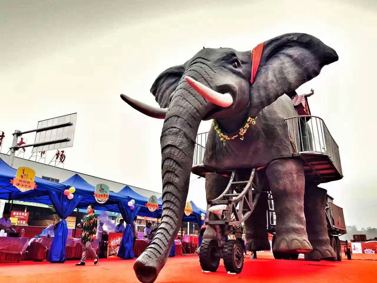 巡游机械大象展览厂家直销价格 新疆地区机械大象租赁价格  大象出售多少钱图片