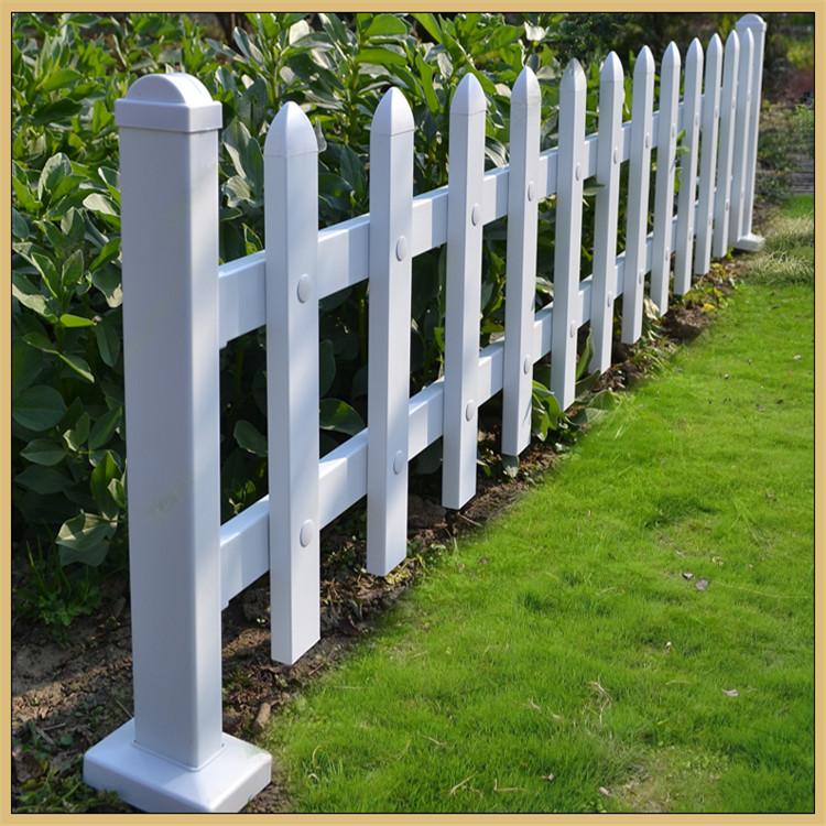 临朐PVC护栏 绿化带草坪护栏 公园pvc花园栅栏图片