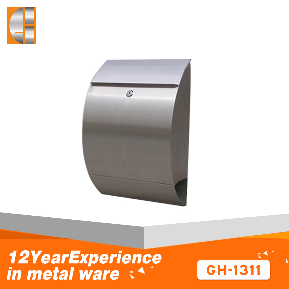 高品质挂墙式防水201不锈钢信箱适用于室外
