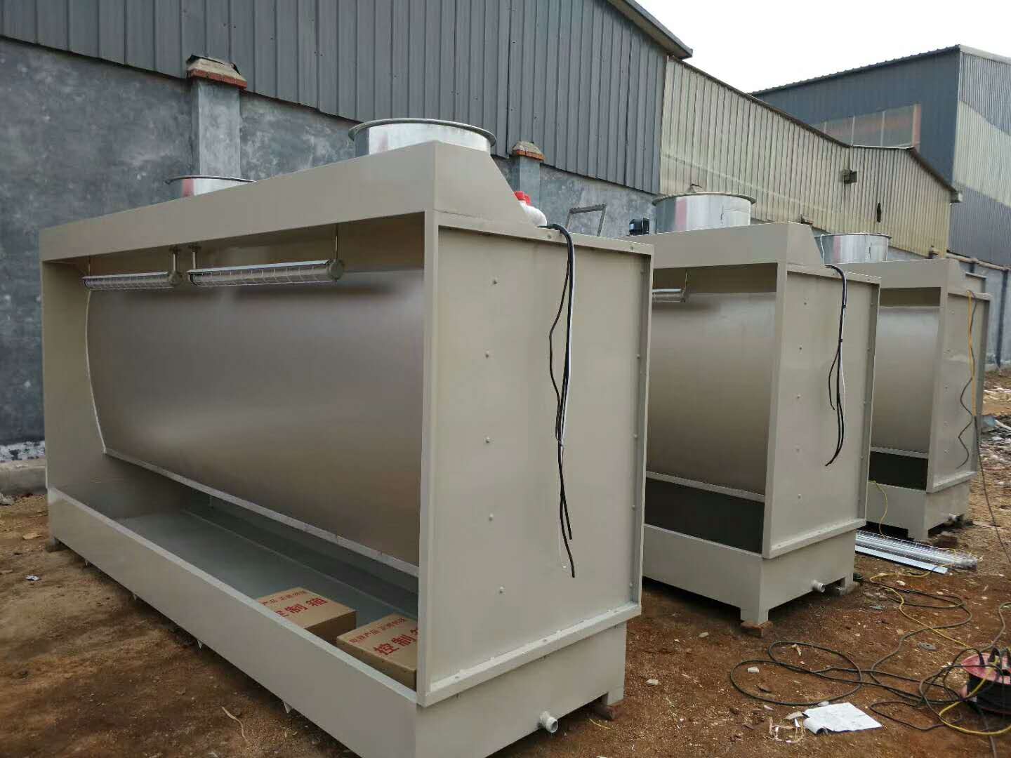 湖南环保水帘柜设备汽车烤漆房粉末回收机设备可加工定制图片
