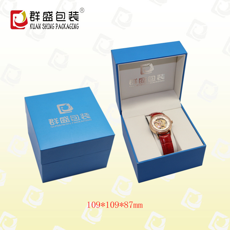 深圳市蓝色手表包装盒 男士礼盒厂家