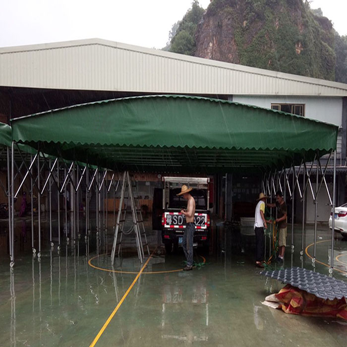 武汉市电动推拉雨蓬/遮阳篷/伸缩雨棚厂家