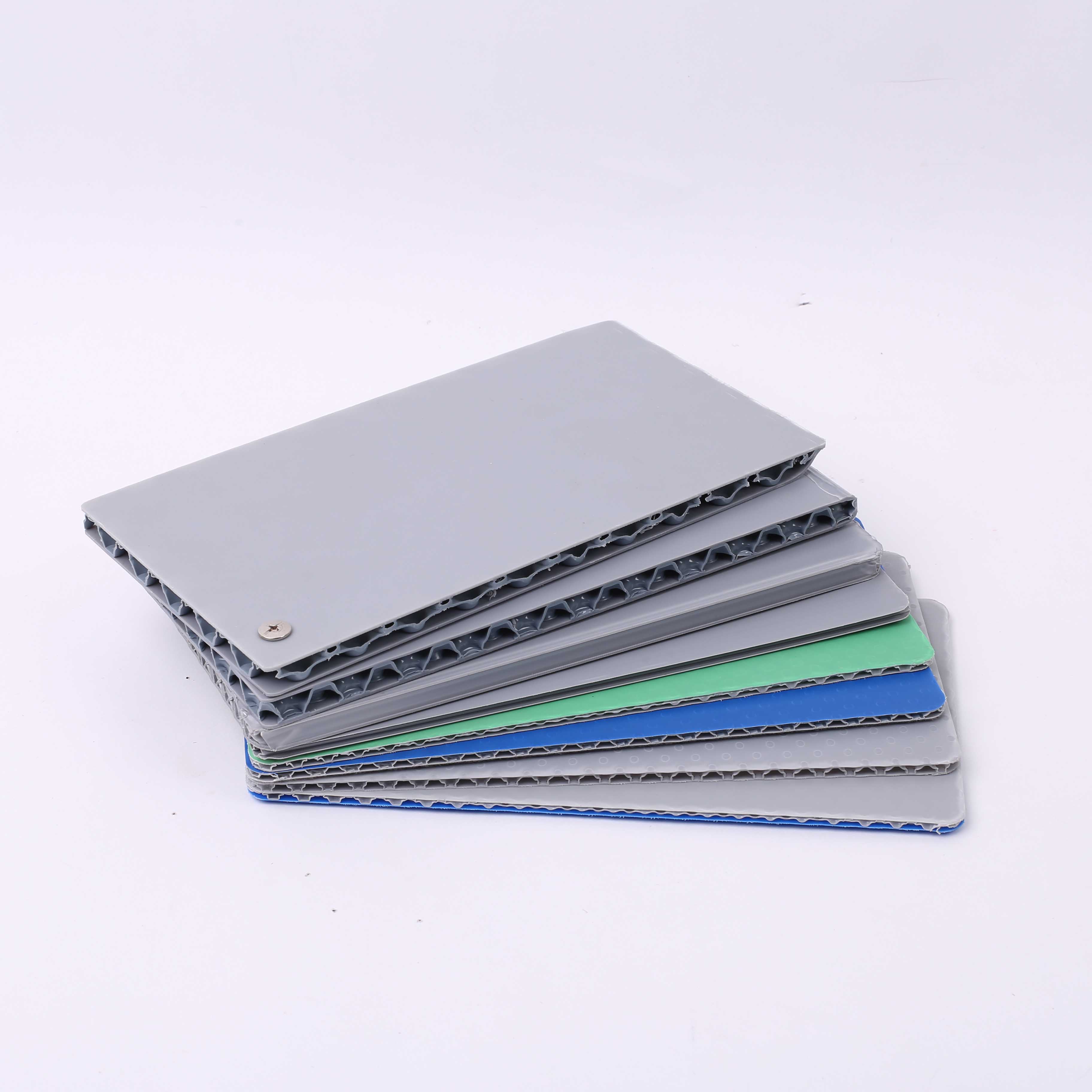 PP塑料中空板隔板蜂巢板垫板蜂窝平板彩色 厂家万通板UV印刷广告板优质图片