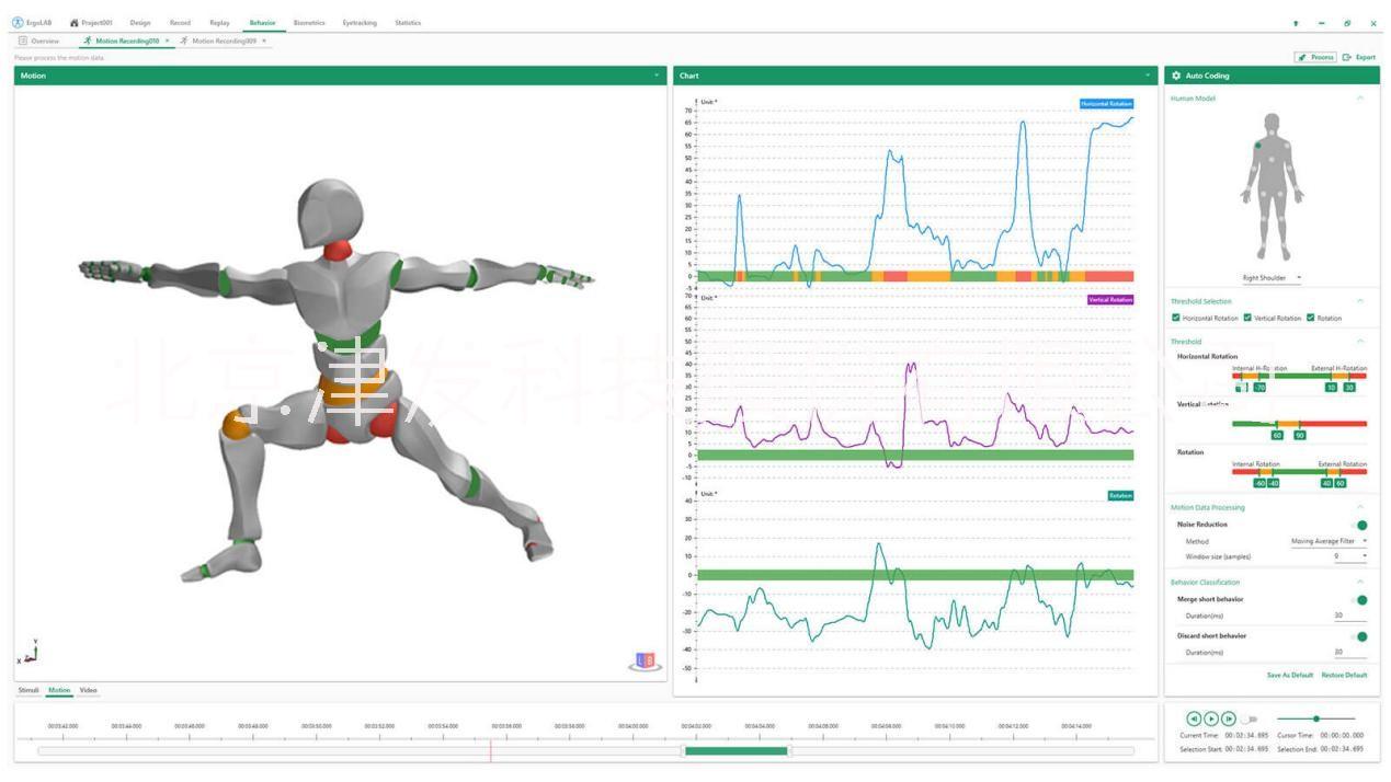 北京市ErgoLAB动作姿态工效学分析厂家ErgoLAB动作姿态工效学分析系统