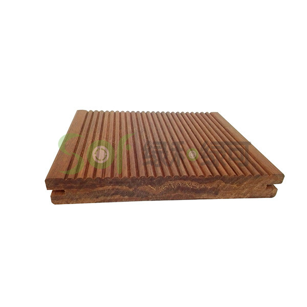 河南洛阳高耐竹木地板厂家供应18厚栗色实心重竹木地板