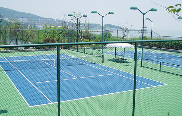 惠州硅PU网球场地面施工建设改造翻新工程 围网报价 PVC红土网球场地学校设施工