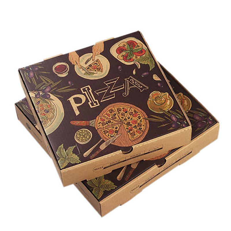 披萨包装盒，披萨彩色瓦楞纸包装披萨包装盒，披萨彩色瓦楞纸包装