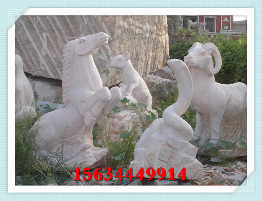 景区石制动物雕塑工艺品造价 户外观赏大理石动物雕像图片大全