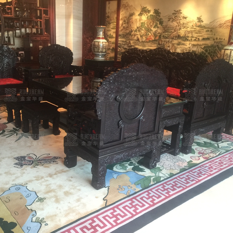 中式古典客厅地毯批发